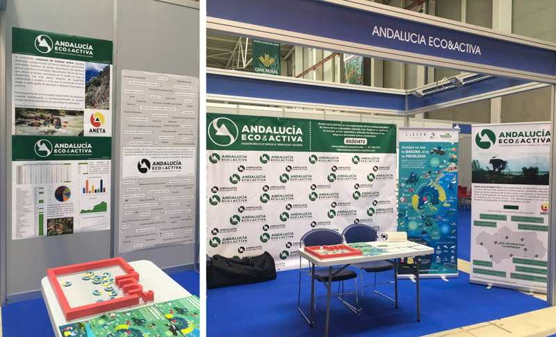 Stand Andalucía Eco&Activa en Tierra Adentro Jaén